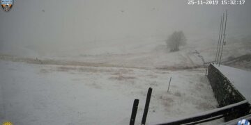 Ξεκίνησε πριν από λίγο η χιονόπτωση και στη Βασιλίτσα!