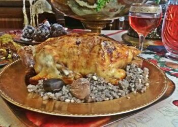 Μαγειρεύοντας με την Αρετή: Χριστουγεννιάτικο κοτόπουλο με γέμιση