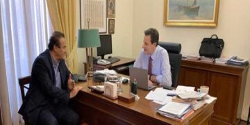 Συνάντηση Γ. Αντωνιάδη με με τον υφυπουργό κ. Θεόδωρο Σκυλακάκη