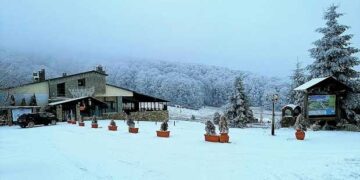 Φλώρινα: Μαγικό κατάλευκο τοπίο στο Χιονοδρομικό Κέντρο Βίγλας Πισοδερίου