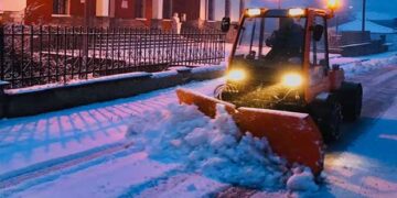 Αποχιονισμός στους δρόμους της Βλάστης (video)