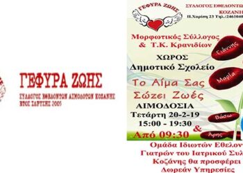 “Γέφυρα Ζωής” : Στο Τ.Δ. Κρανιδίων η 3η Αιμοδοσία
