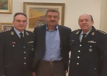 Εθιμοτυπική Επίσκεψη των νέων Αστυνομικών Διευθυντών Θεόδωρου Κεραμά και Χρήστου Ζαμπούρα