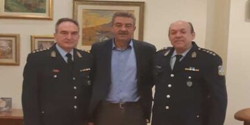 Εθιμοτυπική Επίσκεψη των νέων Αστυνομικών Διευθυντών Θεόδωρου Κεραμά και Χρήστου Ζαμπούρα
