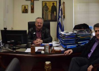 Συνάντηση του Γιάννη Βοσκόπουλου με τον Διοικητή του Νοσοκομείου Φλώρινας