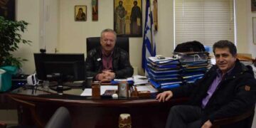 Συνάντηση του Γιάννη Βοσκόπουλου με τον Διοικητή του Νοσοκομείου Φλώρινας