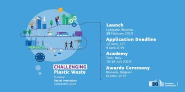 Ευρωπαϊκός Διαγωνισμός Κοινωνικής Καινοτομίας 2019«Challenging Plastic Waste»150.000 ευρώ για ιδέες & έργα που μειώνουν τα πλαστικά απόβλητα
