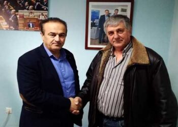 Συνάντηση του Γιάννη Αντωνιάδη με τον Πρόεδρο του Συλλόγου Επισκευαστών Αυτοκινητιστών Ν. Φλώρινας