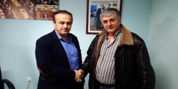 Συνάντηση του Γιάννη Αντωνιάδη με τον Πρόεδρο του Συλλόγου Επισκευαστών Αυτοκινητιστών Ν. Φλώρινας