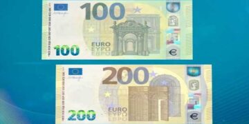 Ετσι είναι τα νέα χαρτονομίσματα των 100 και 200 ευρώ -Ασφαλέστερα και πιο φωτεινά
