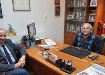 Επίσκεψη του υπ. Ευρωβουλευτή της ΝΔ, Γιάννη Ανδρουλάκη στα Γραφεία μας – Από τα Παραπολιτικά του Παλμού της Τετάρτης 15 Μαΐου