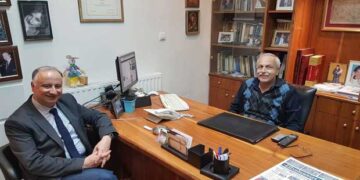 Επίσκεψη του υπ. Ευρωβουλευτή της ΝΔ, Γιάννη Ανδρουλάκη στα Γραφεία μας – Από τα Παραπολιτικά του Παλμού της Τετάρτης 15 Μαΐου