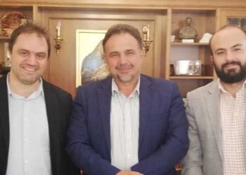 Συνάντηση του προέδρου του Επιμελητηρίου Κοζάνης, Νίκου Σαρρή με τον υποψήφιο Ευρωβουλευτή, Γιάννη Μητλιάγκα