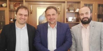 Συνάντηση του προέδρου του Επιμελητηρίου Κοζάνης, Νίκου Σαρρή με τον υποψήφιο Ευρωβουλευτή, Γιάννη Μητλιάγκα