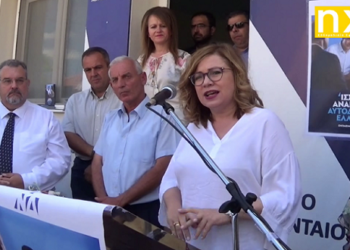 Επίθεση της Μαρίας Σπυράκη στον Γιάννη Βοσκόπουλο από το Αμύνταιο (ΒΙΝΤΕΟ)