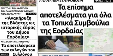 Το πρωτοσέλιδο του Πτολεμαίου του Σαββάτου