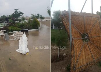 Τραγωδία από την κακοκαιρία στη Χαλκιδική – Τρεις νεκροί μεταξύ τους και ένα παιδί μόλις 2 ετών