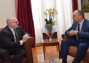 Συνάντηση του Υφ. Μακεδονίας – Θράκης Θ. Καράογλου με τον Υφ. Εξωτερικών των ΗΠΑ Philip Reeker