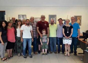 Επίσκεψη του Παναγιώτη Γιαννάκη στο 4ο Γυμνάσιο Πτολεμαΐδας