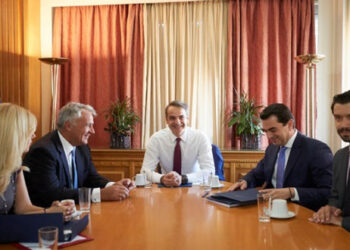 Επίσκεψη του Πρωθυπουργού Κυριάκου Μητσοτάκη στο Υπουργείο Αγροτικής Ανάπτυξης και Τροφίμων