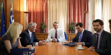 Επίσκεψη του Πρωθυπουργού Κυριάκου Μητσοτάκη στο Υπουργείο Αγροτικής Ανάπτυξης και Τροφίμων