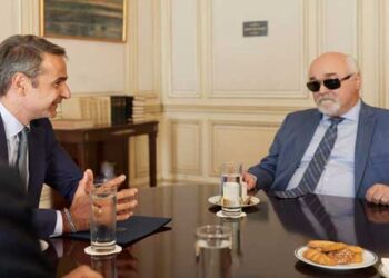 Συνάντηση του Κυριάκου Μητσοτάκη με τον πρόεδρο της Ε.Σ.ΑμεΑ