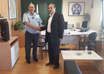 Συνάντηση βουλευτή Φλώρινας Γ. Αντωνιάδη με το Γενικό Αστυνομικό Διευθυντή της Περιφέρειας Δυτικής Μακεδονίας , ταξίαρχο Θ. Κεραμά