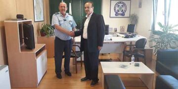 Συνάντηση βουλευτή Φλώρινας Γ. Αντωνιάδη με το Γενικό Αστυνομικό Διευθυντή της Περιφέρειας Δυτικής Μακεδονίας , ταξίαρχο Θ. Κεραμά