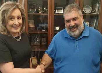 Επίσκεψη της Αθηνάς Τερζοπούλου στον Δήμαρχο Εορδαίας, Παναγιώτη Πλακεντά – (BINTEO)