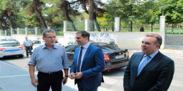 Ο Δήμαρχος Κοζάνης Λ. Μαλούτας υποδέχθηκε στην ΚΔΒΚ τον Υπουργό Τουρισμού, Χ. Θεοχάρη και τον Υφυπουργό Μ. Κόνσολα