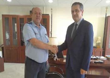 Επίσκεψη του Γενικού Περιφερειακού Αστυνομικού Διευθυντή Δυτικής Μακεδονίας, Θ. Κεραμά στον Περιφερειάρχη Δυτικής Μακεδονίας, Γ. Κασαπίδη