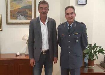 Επίσκεψη Αστυνομικού Διευθυντή κ.Ζαμπούρα στον Δήμαρχο Γρεβενών