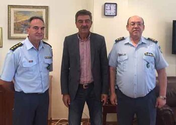 Επίσκεψη του Γενικού Περιφερειακού Αστυνομικού Διευθυντή Δυτικής Μακεδονίας, Ταξίαρχου κ. Κεραμά  στον Δήμαρχο Γρεβενών κ. Δασταμάνη