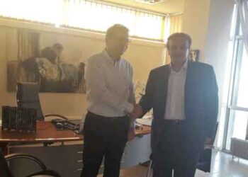 Συνάντηση Γιάννη Αντωνιάδη με τον νέο πρύτανη και τους αντιπρυτάνεις του Πανεπιστημίου