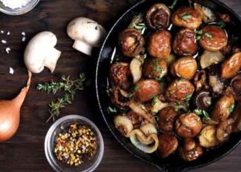 Νόστιμος μεζές με μανιτάρια, φέτα και Κρόκο Κοζάνης