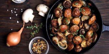 Νόστιμος μεζές με μανιτάρια, φέτα και Κρόκο Κοζάνης