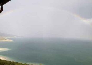 Ένα υπέροχο ουράνιο τόξο πάνω από τον ουρανό της Νεράιδας Σερβίων!