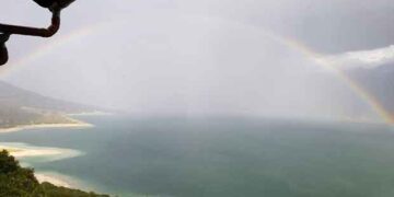 Ένα υπέροχο ουράνιο τόξο πάνω από τον ουρανό της Νεράιδας Σερβίων!