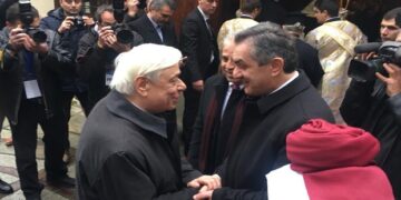 Άφιξη του Προέδρου της Δημοκρατίας Προκόπη Παυλόπουλου στο Βελβεντό – Θερμή υποδοχή