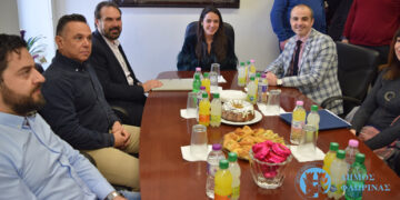 Με την Υφυπουργό Εργασίας Δόμνα Μιχαηλίδου συναντήθηκε ο Δήμαρχος Φλώρινας Βασίλης Γιαννάκης