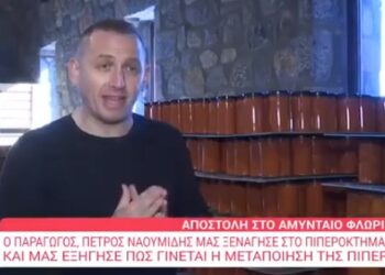 Ο Πέτρος Ναουμίδης στην εκπομπή της Ελένης Μενεγάκη, ξεναγεί στο πιπερόκτημά του (VIDEO)