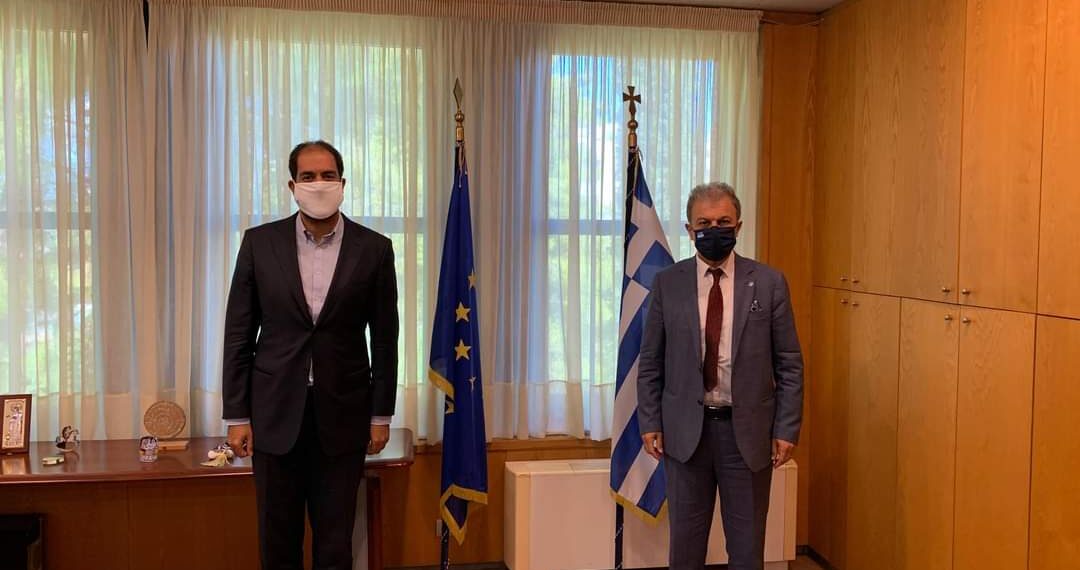 Συνάντηση του βουλευτή της ΝΔ Γιώργου Αμανατίδη με τον υφ. Μεταφορών Γιάννη Κεφαλογιάννη για την καλύτερη οργάνωση του κλάδου των Συνεργείων