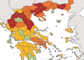 Ο Επικαιροποιημένος Χάρτης Υγειονομικής Ασφάλειας και Προστασίας – Σε ποιο επίπεδο επικινδυνότητας βρίσκονται οι περιοχές της χώρας