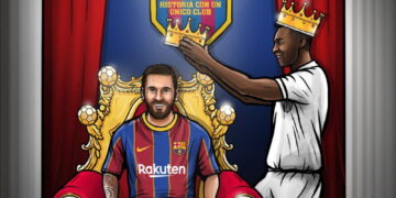 Η βραδιά που ο Μέσι ισοφάρισε τον Πελέ