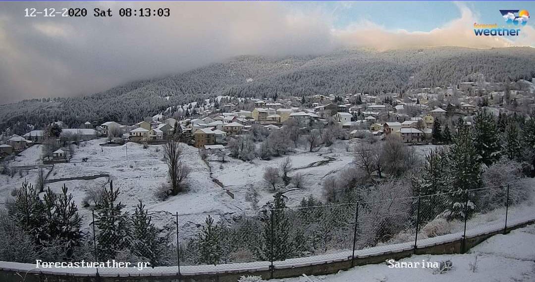 Στα λευκά ξύπνησαν οι κάτοικοι στα ορεινά της Δυτικής Μακεδονίας – Χιονοπτώσεις στο Νυμφαίο Φλώρινας, Πισοδέρι Φλώρινας και Σαμαρίνα Γρεβενών- Δειτε live εικόνα