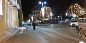 Έρημη πόλη η Κοζάνη από τις 6 το απόγευμα – Εικόνα στην πλατεία της πόλης, πρώτη μέρα εφαρμογής των αυστηρότερων μέτρων του lockdown