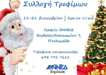Πρωτοβουλία συλλογής τροφίμων από την ΟΝΝΕΔ Εορδαίας
