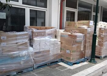 Μεγάλη δωρεάν από “Solergon” και “OK MARKET” στον “Καλό Σαμαρείτη” – 7 παλέτες τρόφιμα