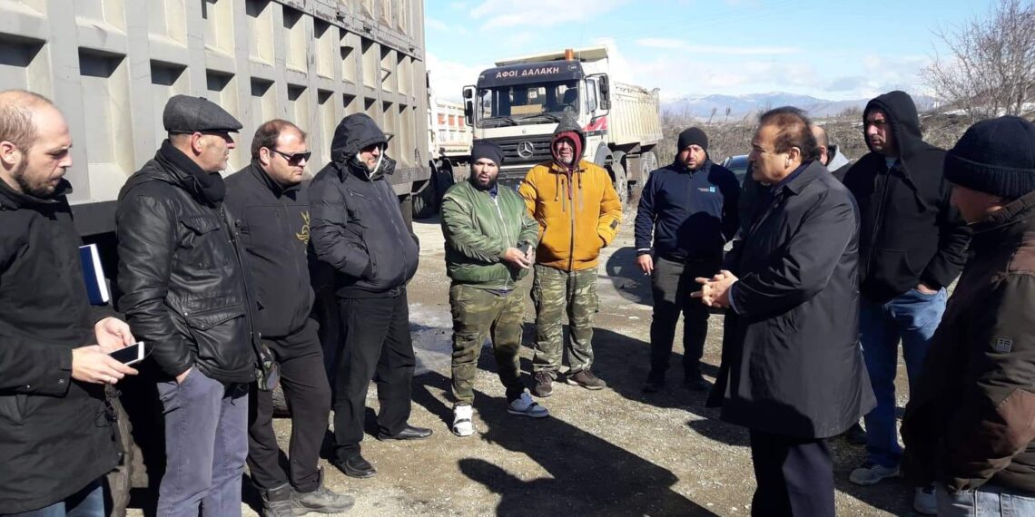 Συνάντηση Γ. Αντωνιάδη με εκπροσώπους ιδιοκτητών και εργαζομένων στα φορτηγά, που δραστηριοποιούνται στο ορυχείο ΑΗΣ-ΑΜΥΝΤΑΙΟΥ ΦΙΛΩΤΑ