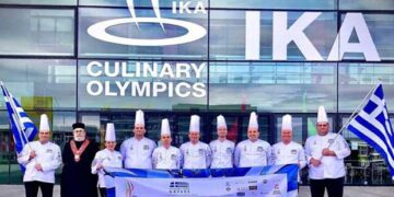Χάλκινο μετάλλιο για τη Λέσχη Αρχιμαγείρων Βορείου Ελλάδος, στους Ολυμπιακούς Αγώνες Μαγειρικής – Στην ομάδα και η Σερβιώτισσα Σεφ Νανά Γκαμπούρα